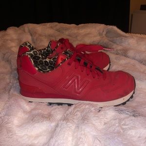 Red new balances size 7.5